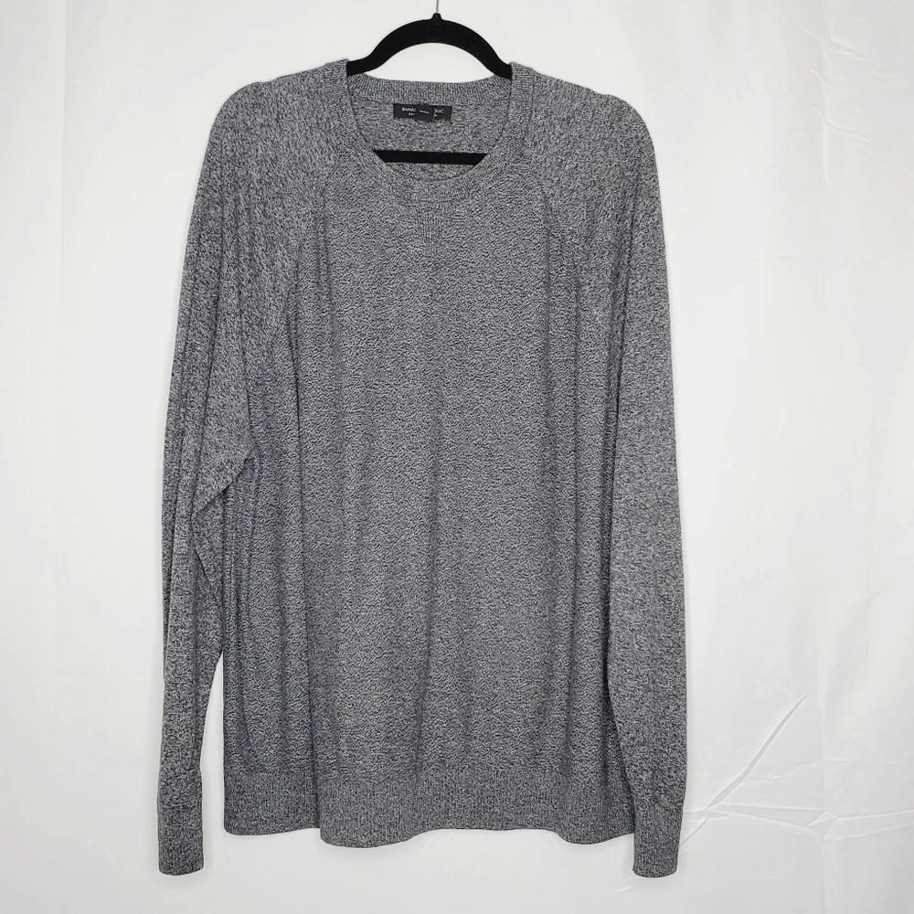 Banana Republic Men's Organic Cotton Sweater XXL Long Sleeve‎ Soft Knit Pullover